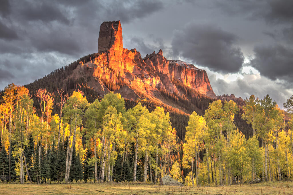 Chimney Rock Cimarron Ridge Sunset