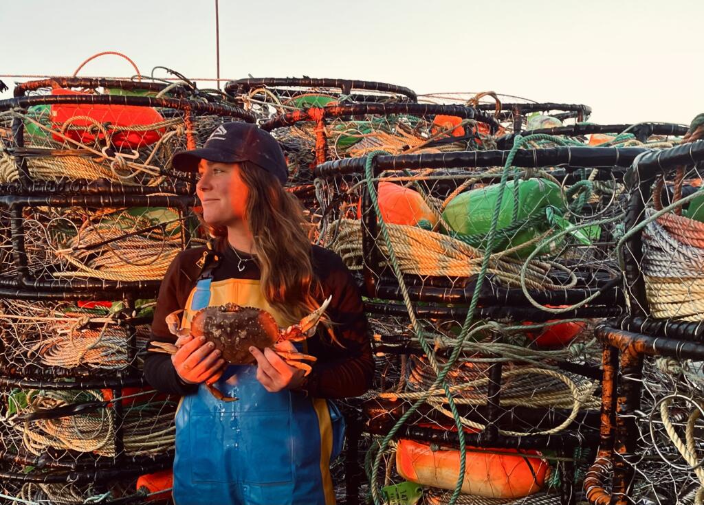 Portrait while crabbing